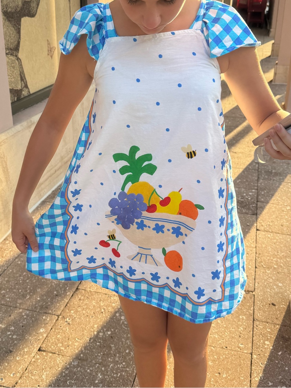 Farm Rio Fábula Girls Fruit Print Dress | Size 10